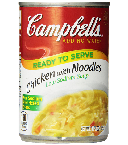 Campbell's Low Sodium Chicken with Noodles Soup