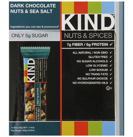 KIND Nuts & Spices, Dark Chocolate Nuts & Sea Salt